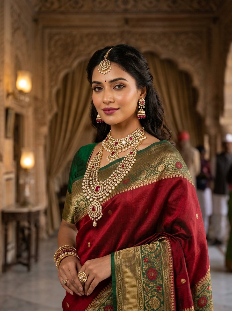 Ruby & Polki Heritage Haar