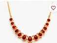 Ruby Elegance Necklace Set
