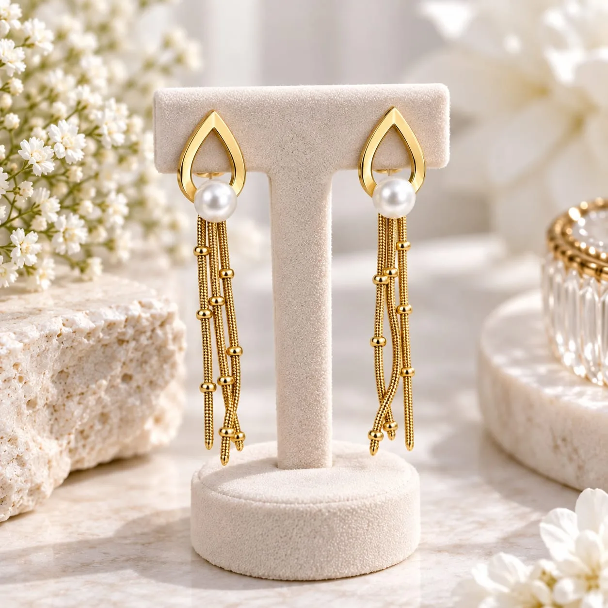 Mulkanaa Pearl Cascade Earrings