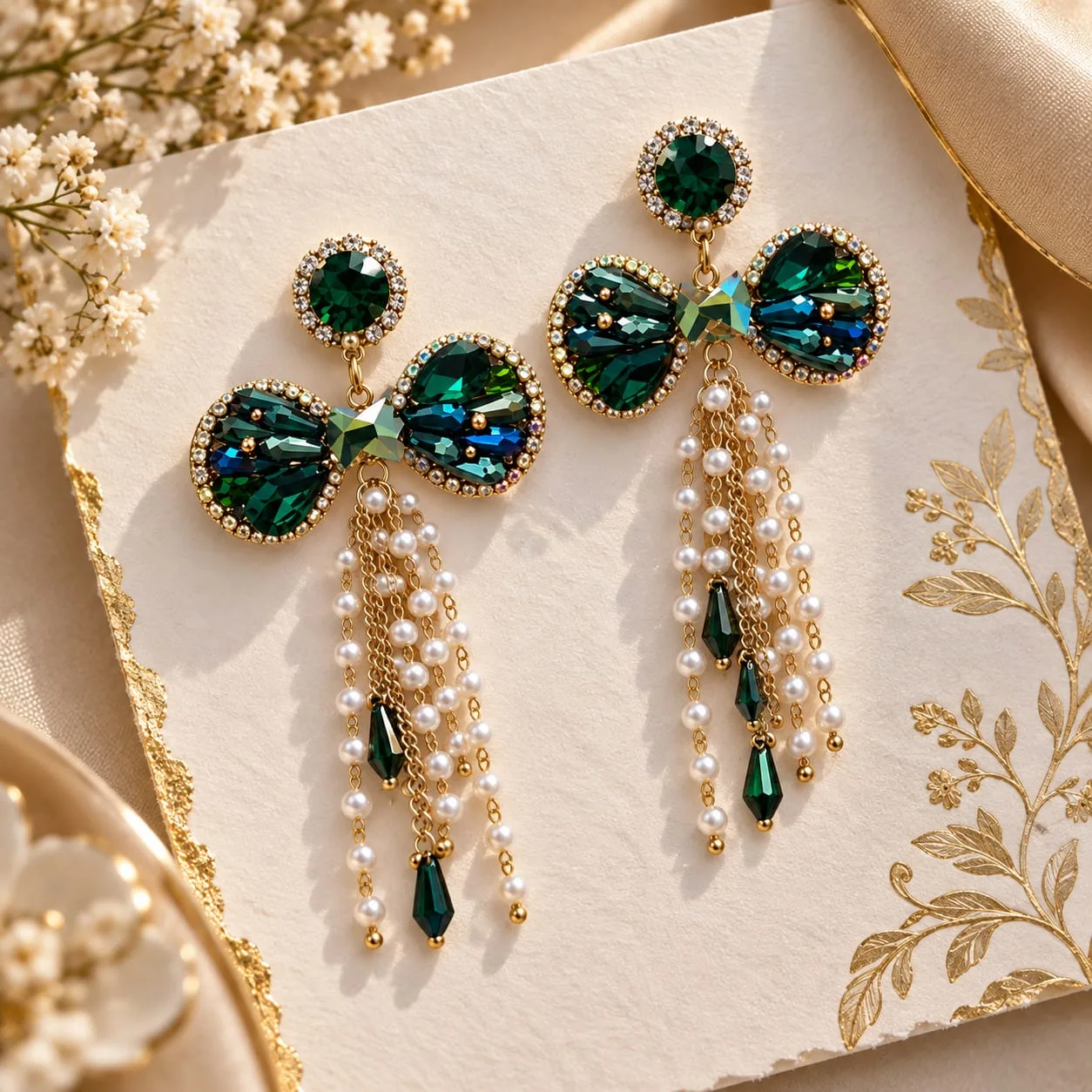 MULKANAA TURKEY HANDCRAFTED BOW DROP EARRING