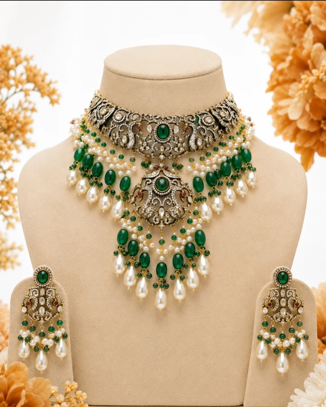 Ruby Elegance Necklace Set